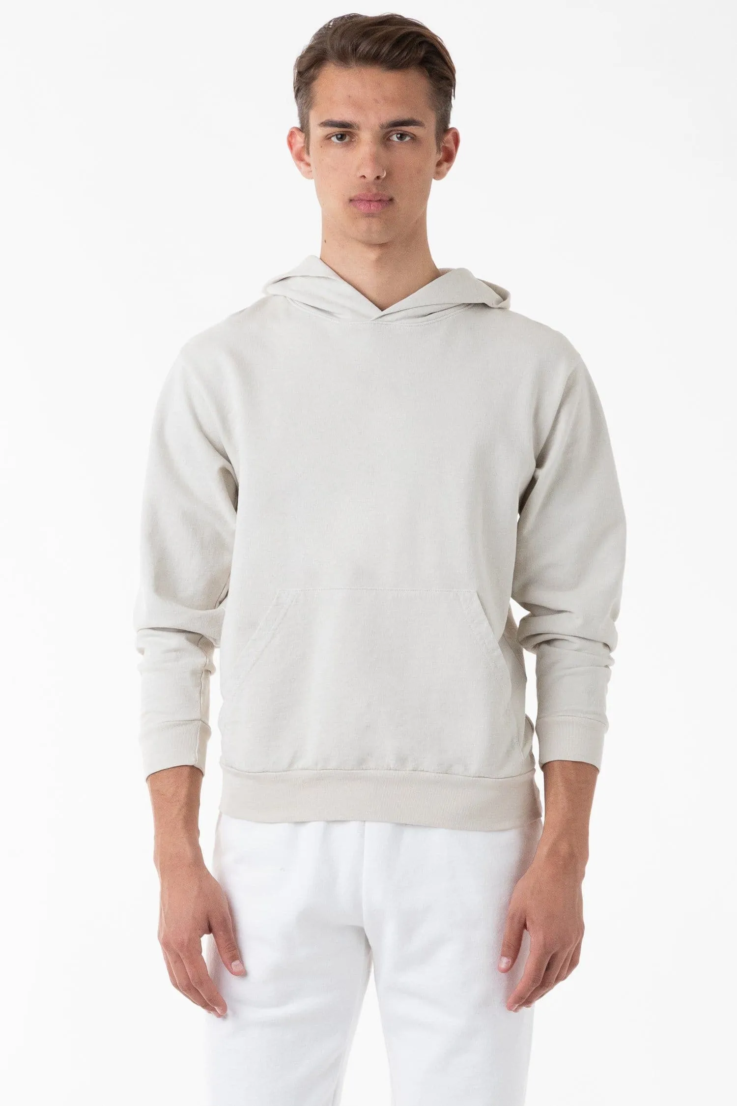 MWT09GD - Long Sleeve Garment Dye French Terry Pullover Hoodie