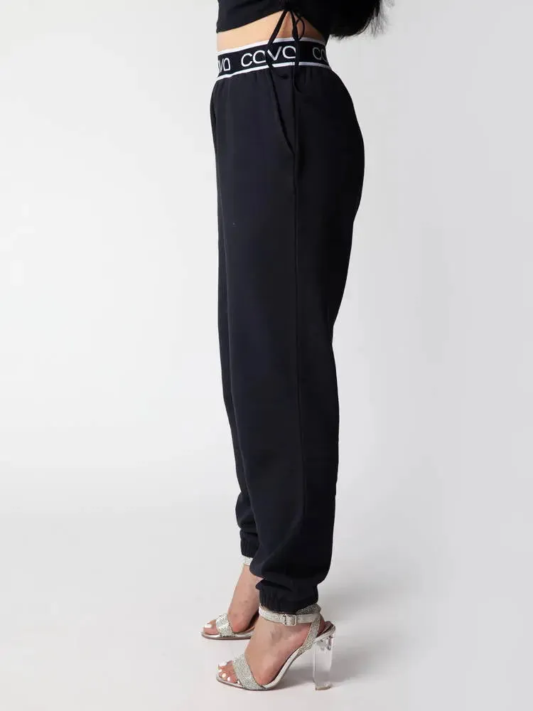 Noir Black Signature Joggers