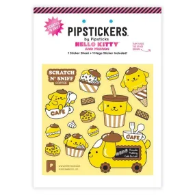 Pipsticks   Hello Kitty Pompompurin Cafe Cruiser Scratch 'n Sniff Stickers