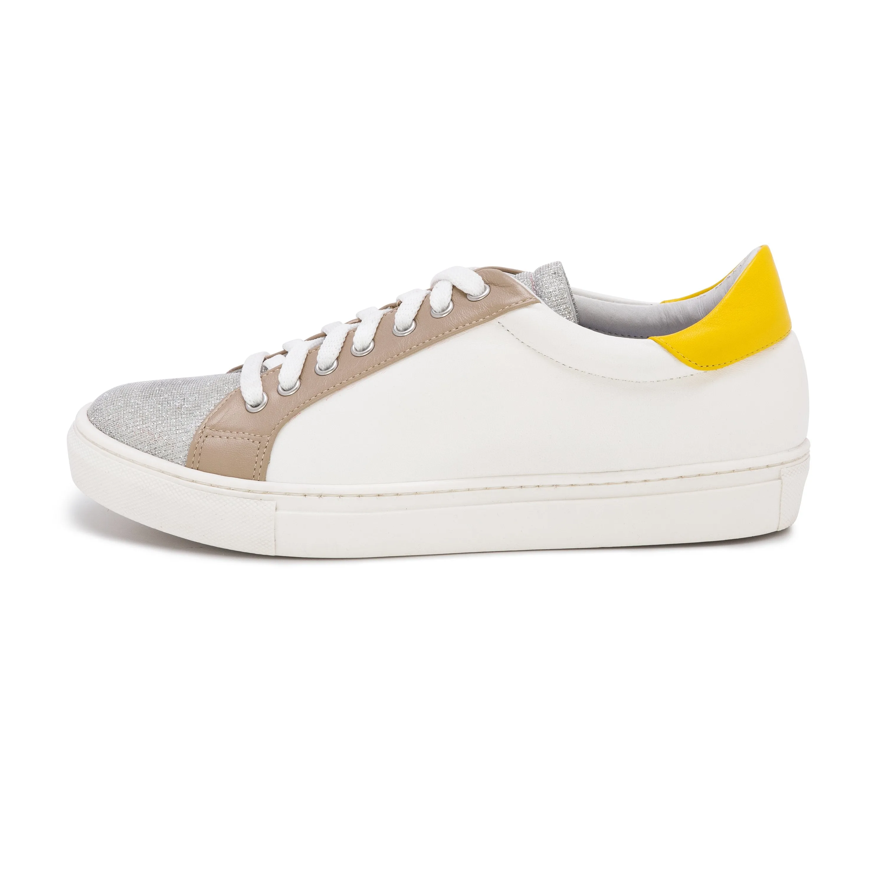 Portofino - Cappucino Silver Yellow Sneaker