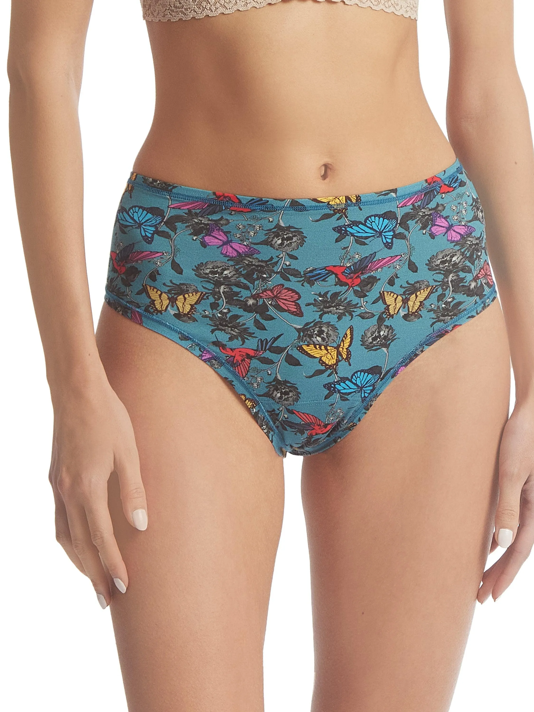 Printed PlayStretch™ High Rise Thong Wonderland