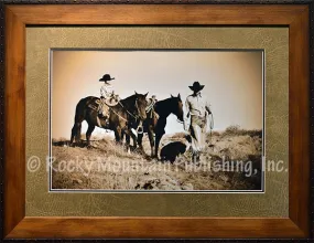 "Dad's Helper" Framed & Matted Western Print