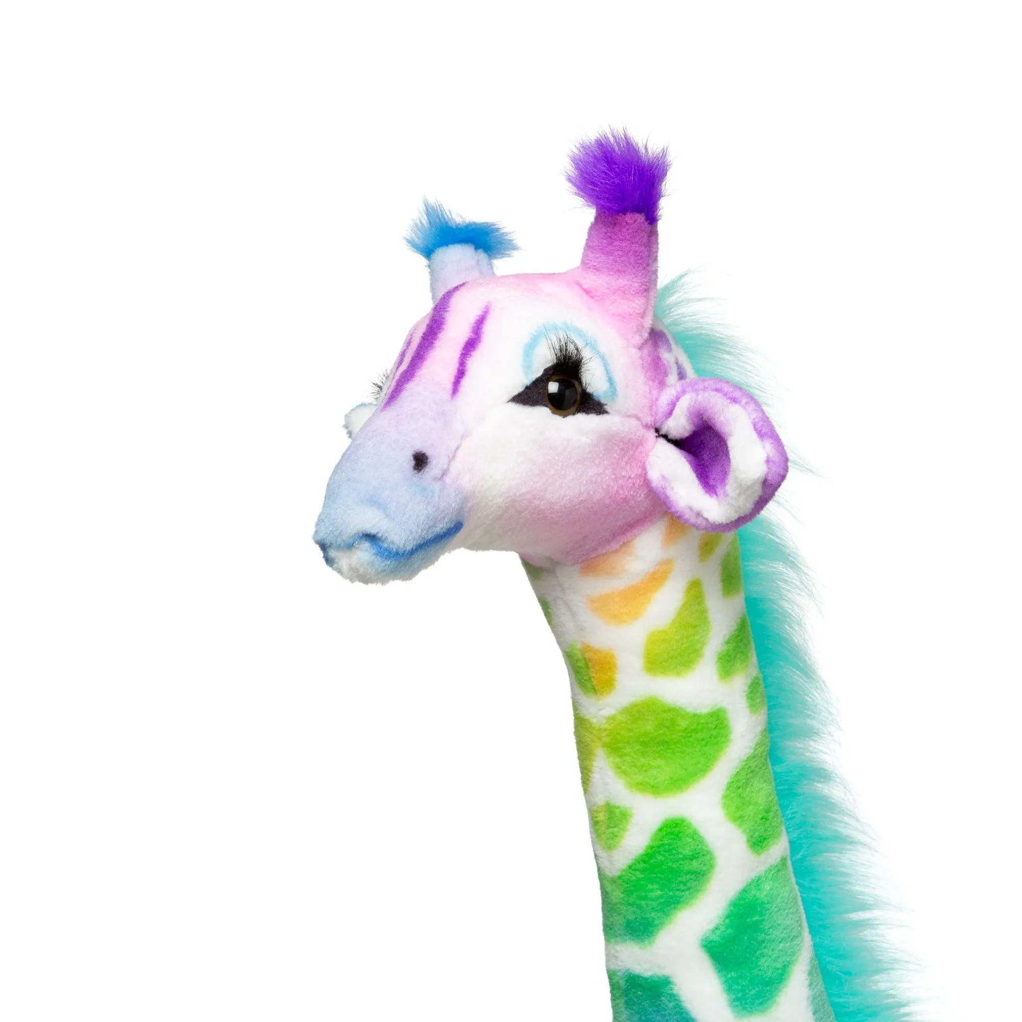 Rainbow Giraffe Lifelike Plush