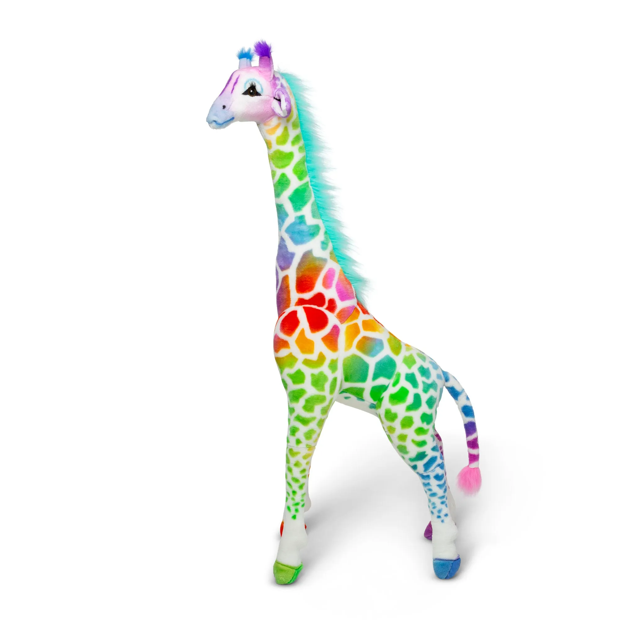 Rainbow Giraffe Lifelike Plush