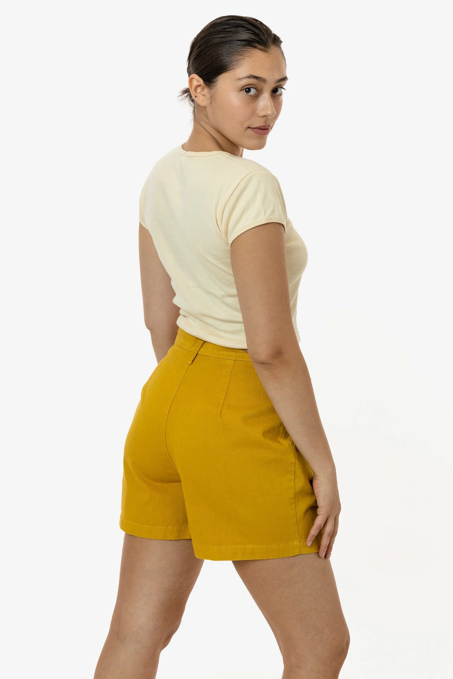 RCT372 - Cotton Twill Pleated Short