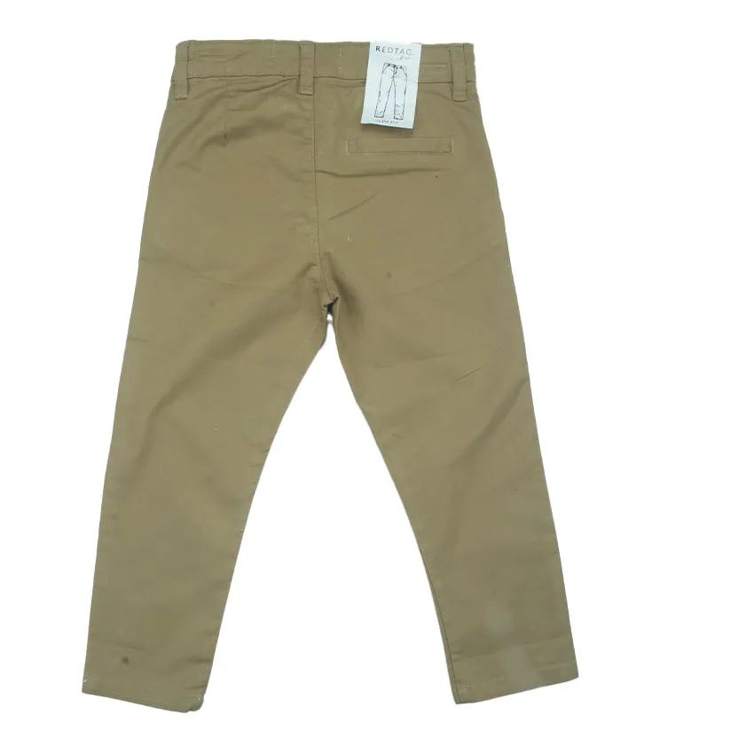 REDTAG Boy's Beige Casual Trousers