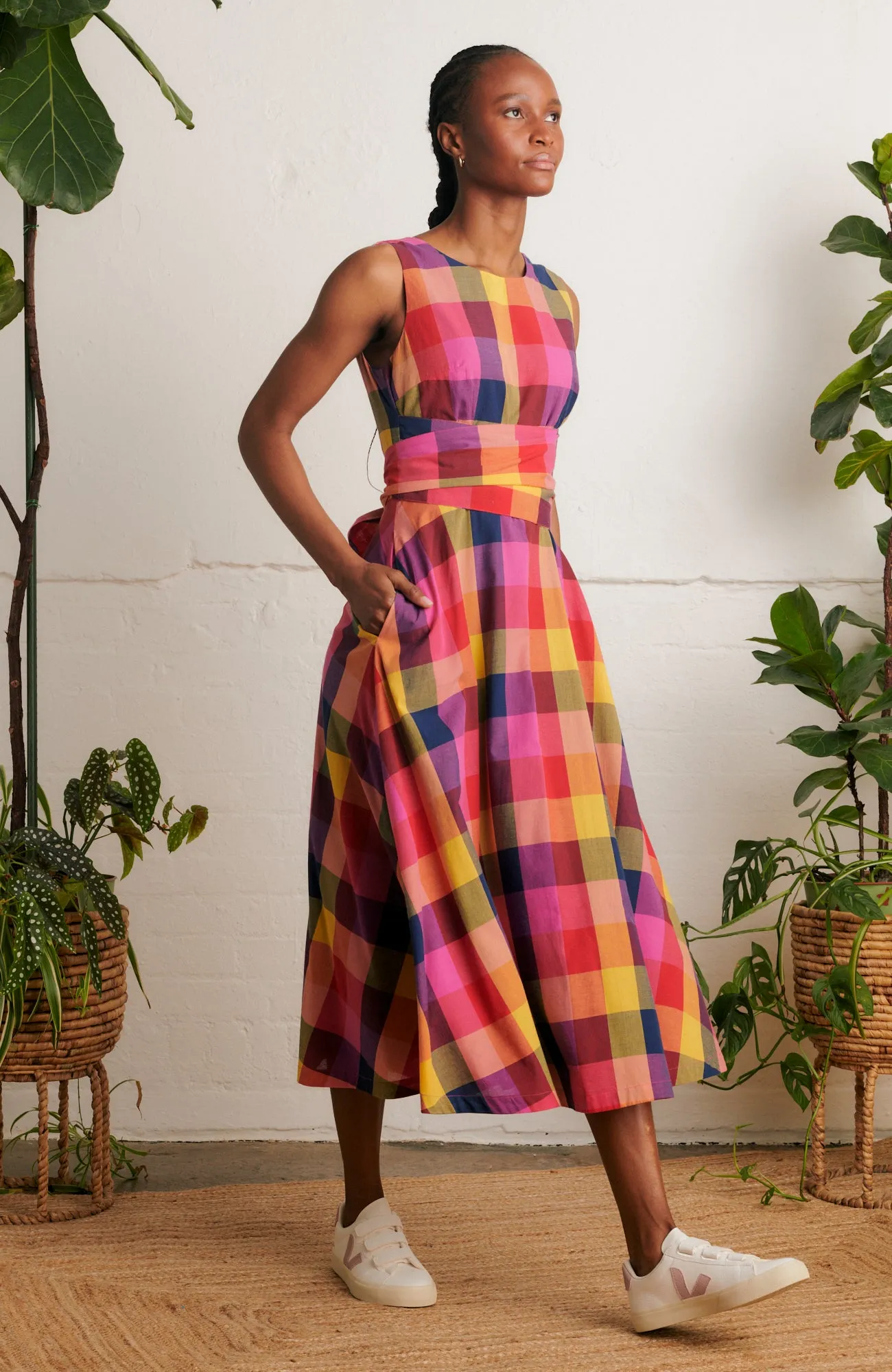 Roberta Jaipur Plaid Dress