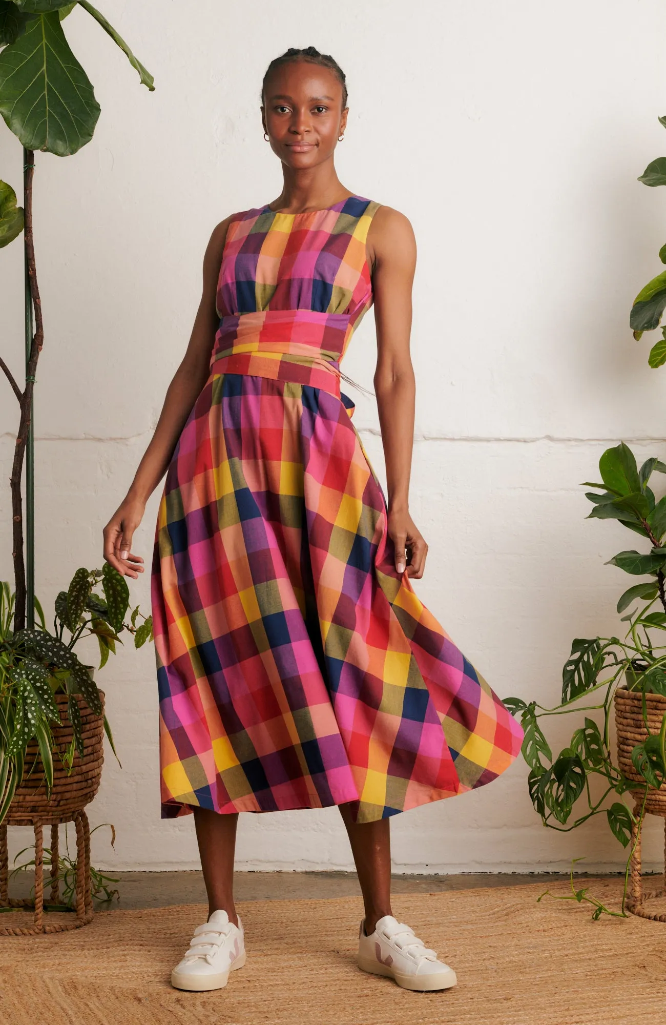 Roberta Jaipur Plaid Dress