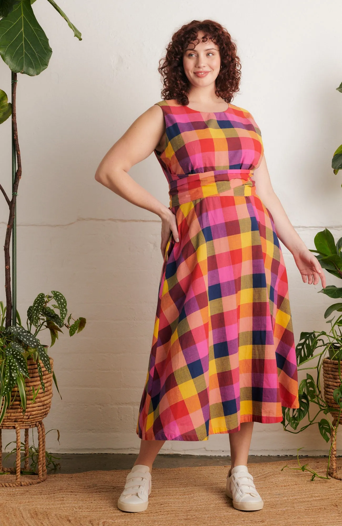 Roberta Jaipur Plaid Dress