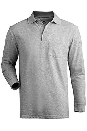 Romano nx Men's 100% Cotton Long Sleeve Regular Fit Polo T-Shirt