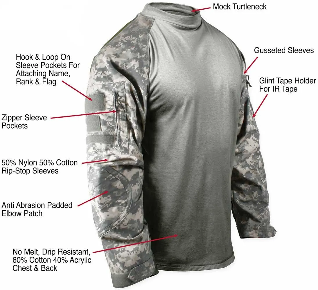 Rothco Mens Fire Retardant Military Combat Shirt