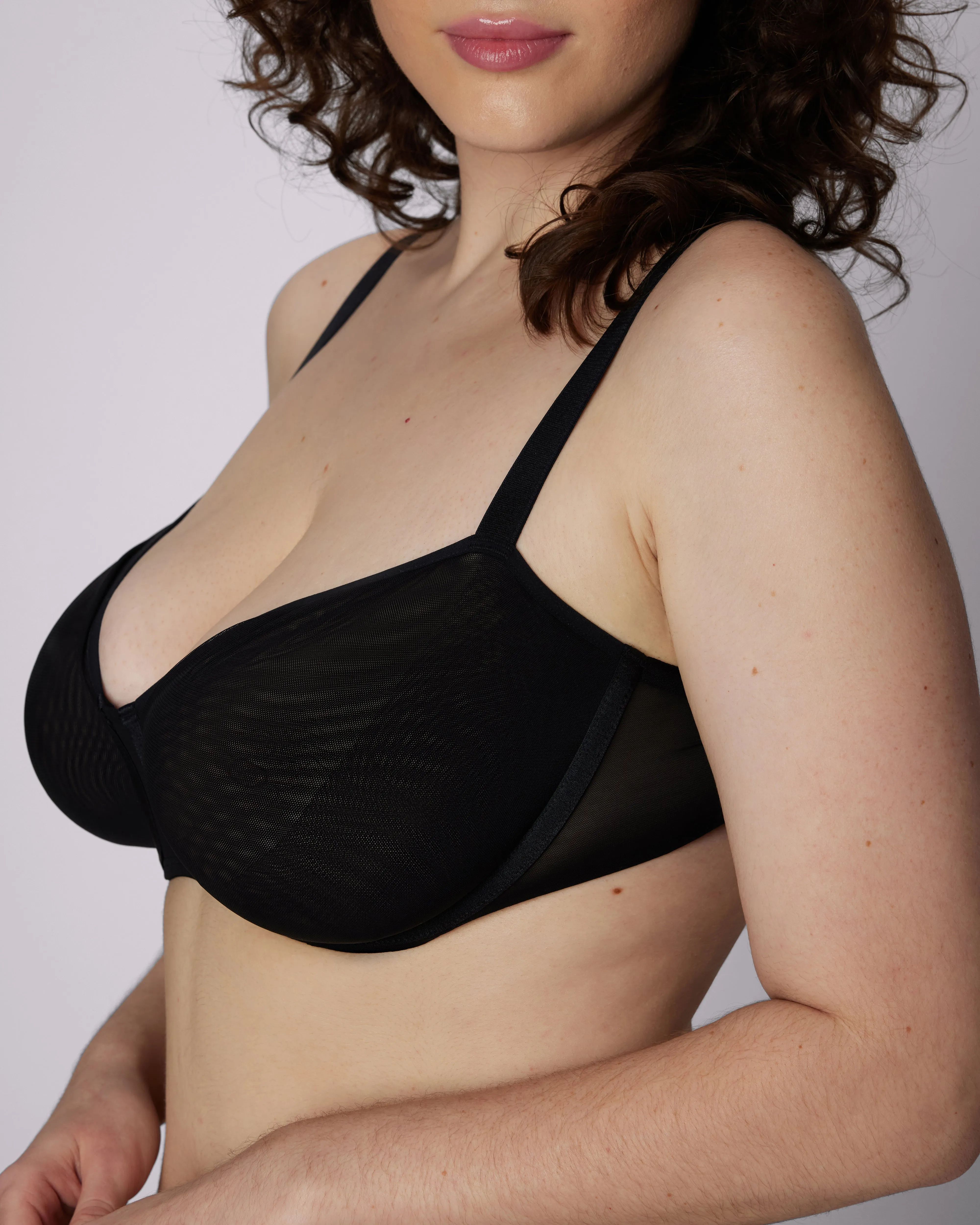 Sheer Comfort Balconette Bra | Silky Mesh | Archive (Eightball)