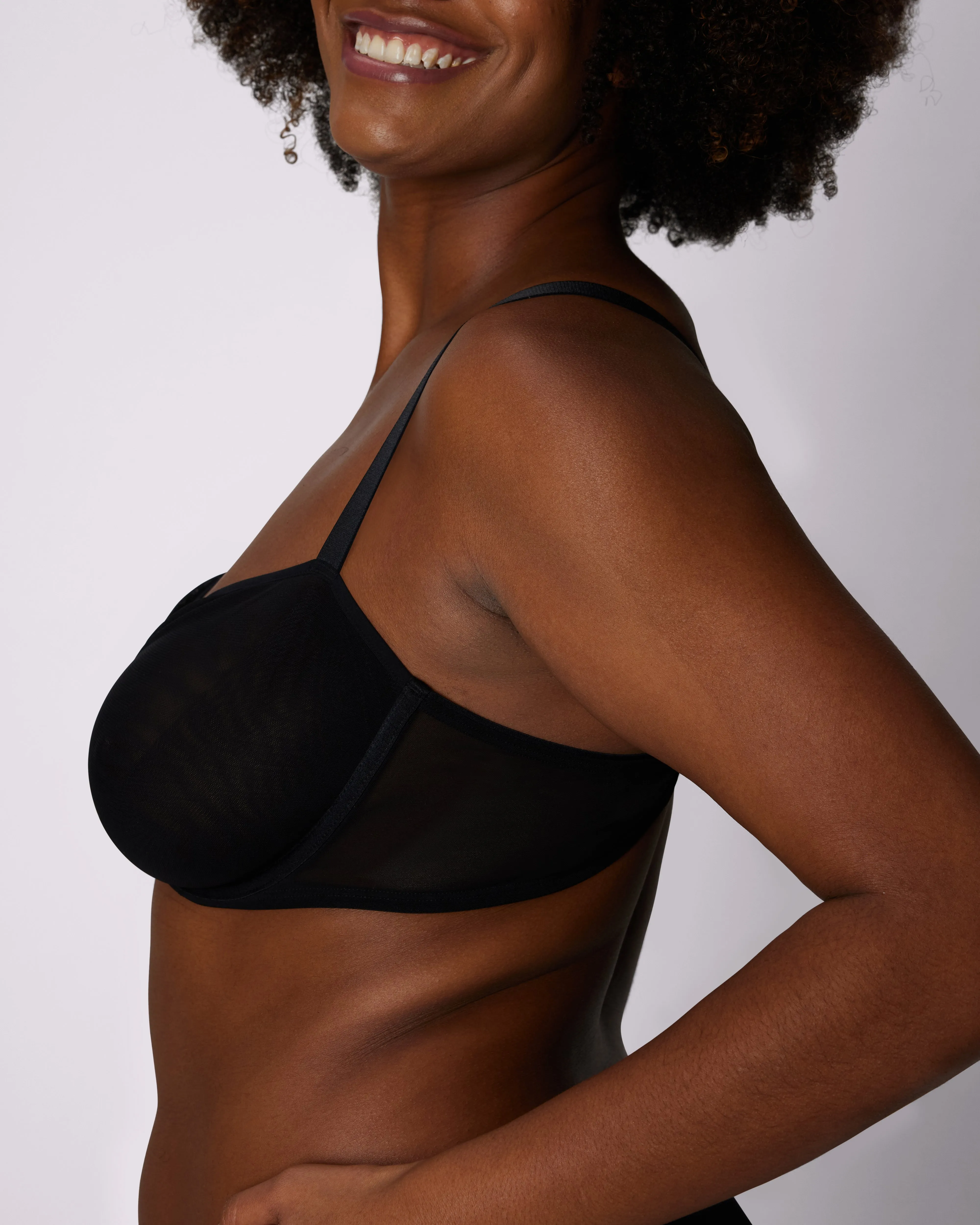 Sheer Comfort Balconette Bra | Silky Mesh | Archive (Eightball)