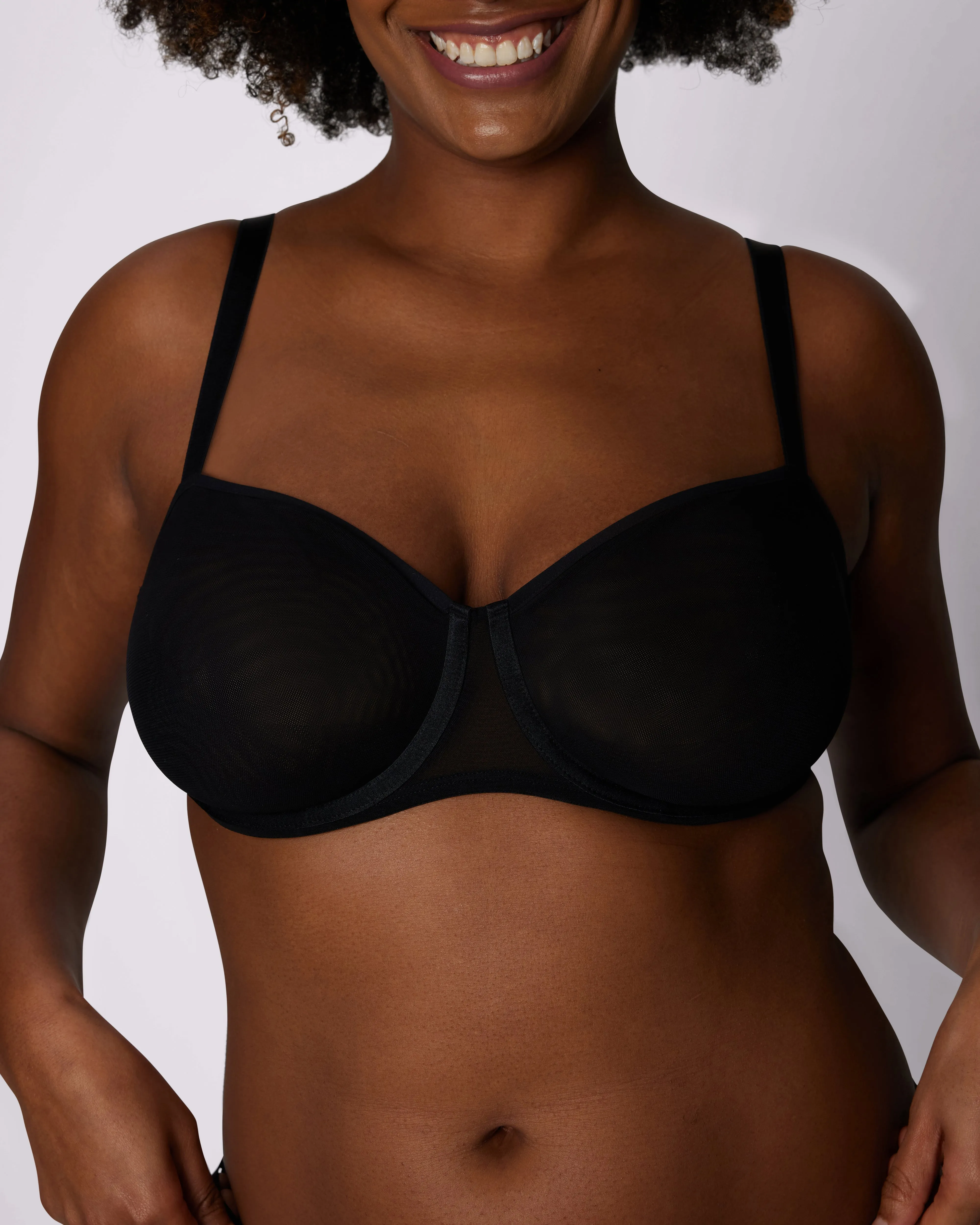 Sheer Comfort Balconette Bra | Silky Mesh | Archive (Eightball)