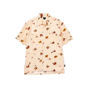 Short-sleeved Printed Shirt 'Beige'