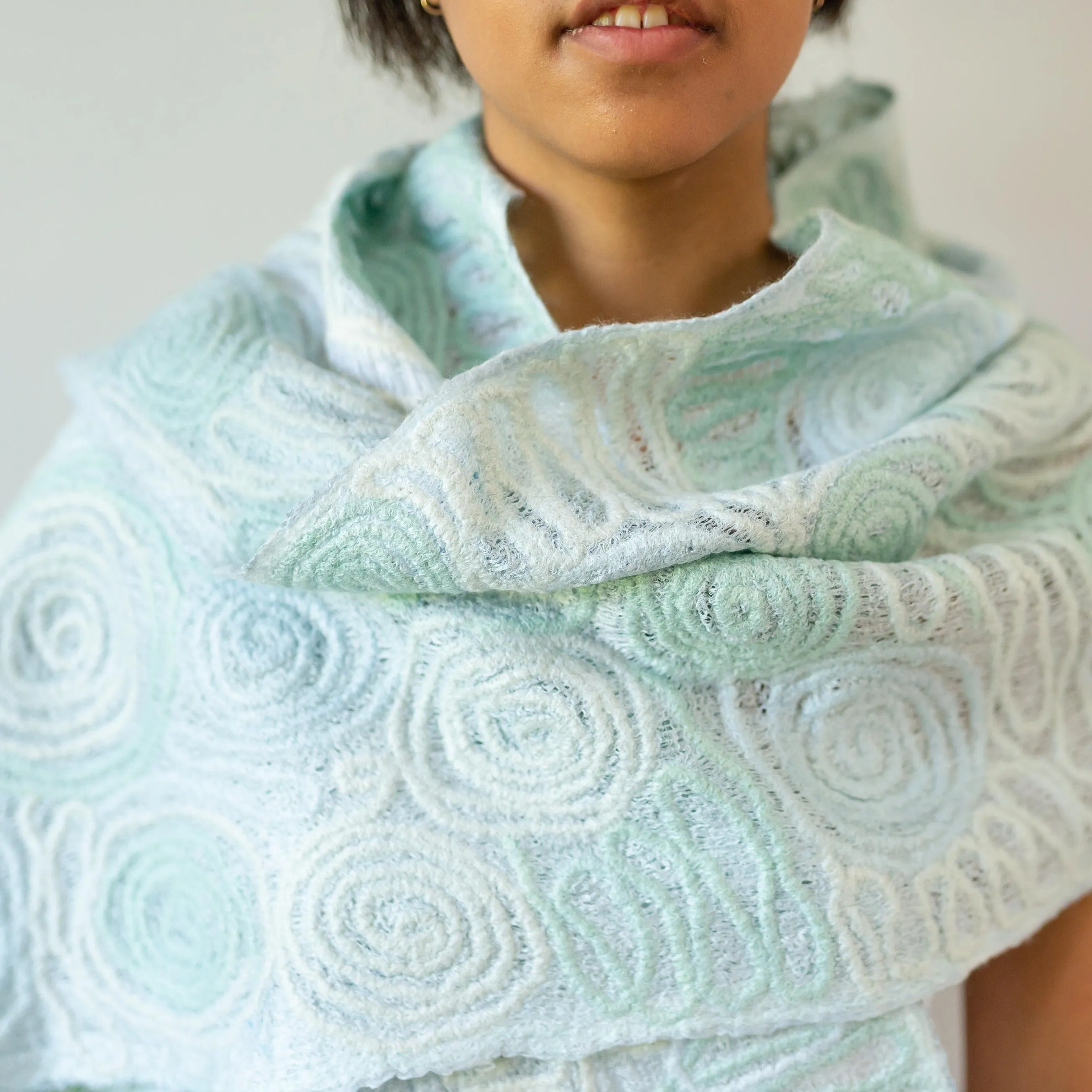 Spiral Shawl - Sage