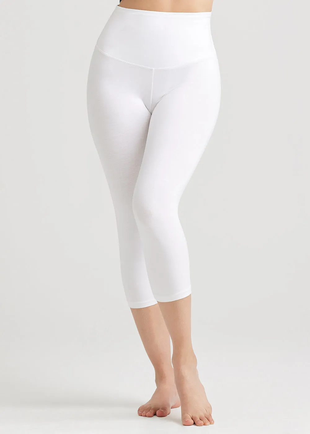 Talia Cropped Capri Shaping Legging - Cotton Stretch