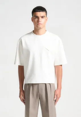 Éternel Boxy Cropped T-Shirt - White