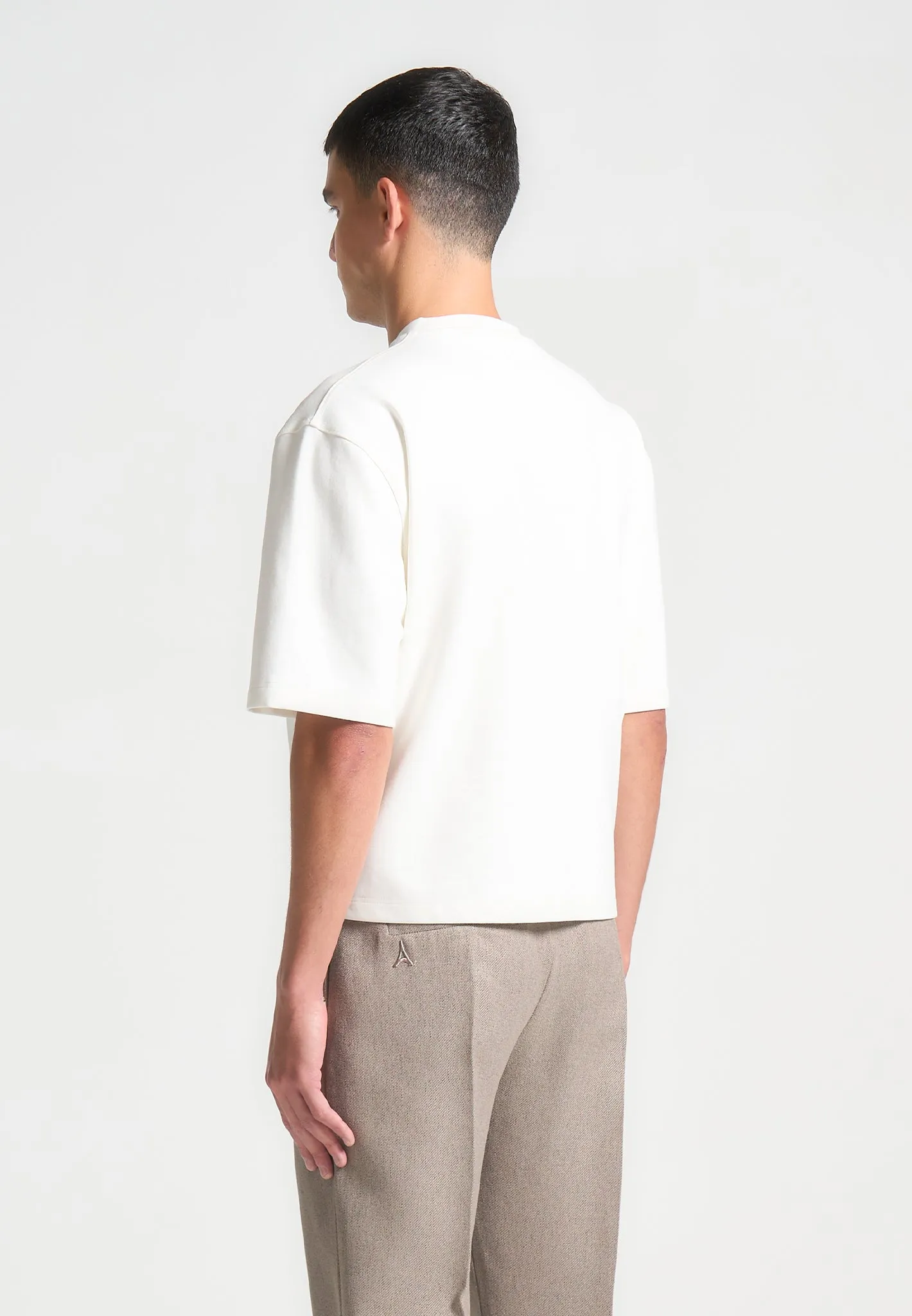 Éternel Boxy Cropped T-Shirt - White