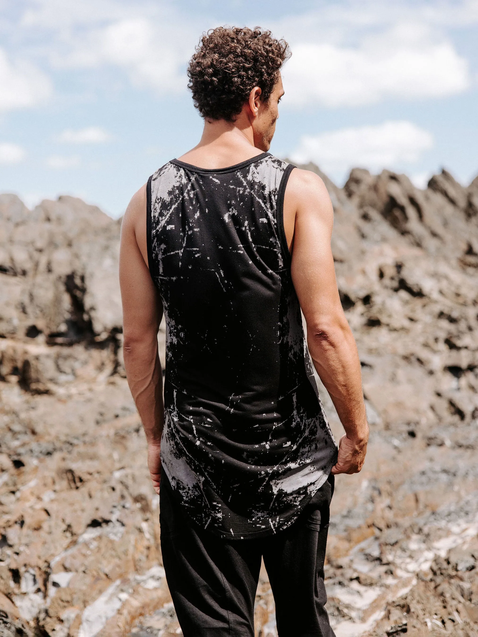 Textural Tank - Black