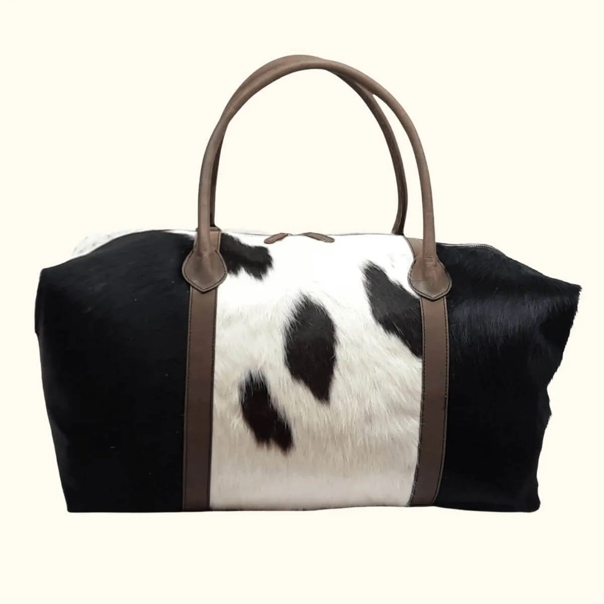 The Western Boho - Cowhide Leather Duffel Bag