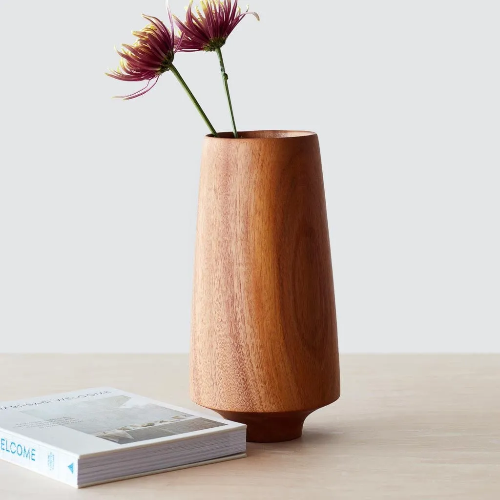 Tikal Wood Vase