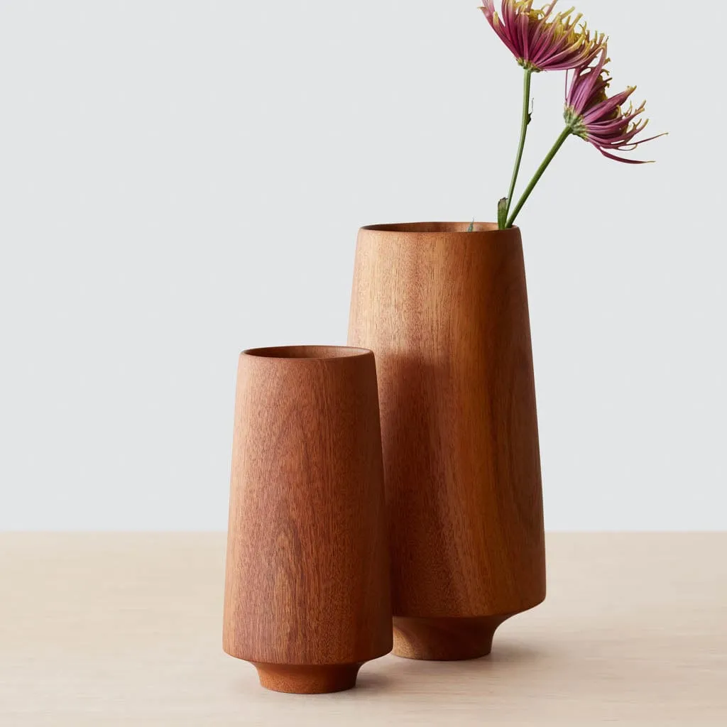 Tikal Wood Vase