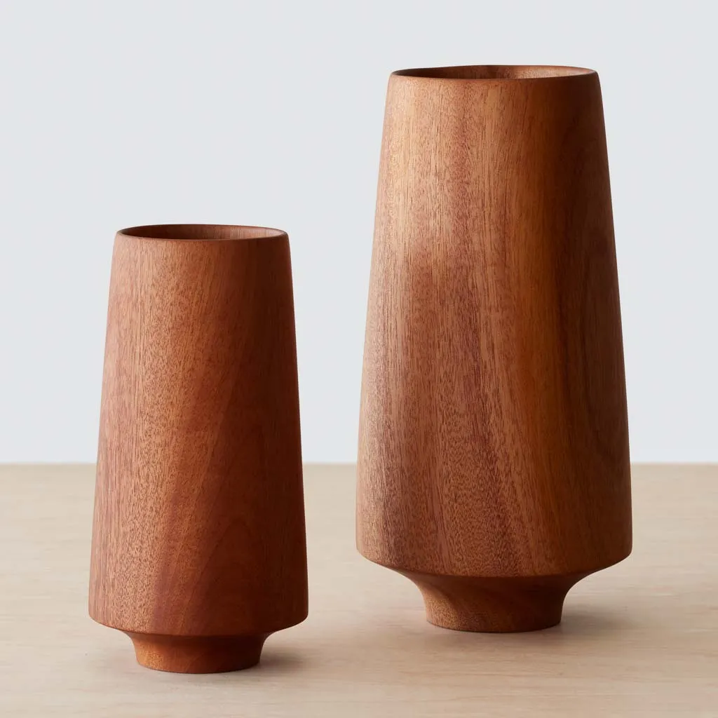 Tikal Wood Vase