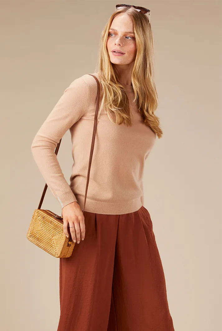 Toffee Crew Neck Sweater | Beige