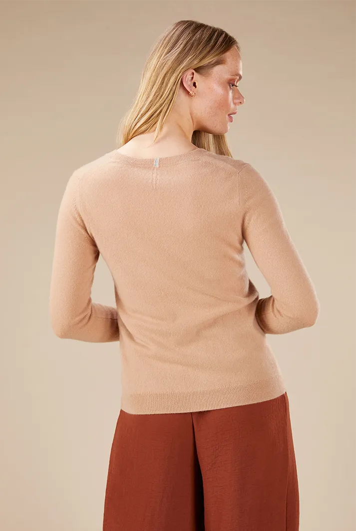 Toffee Crew Neck Sweater | Beige