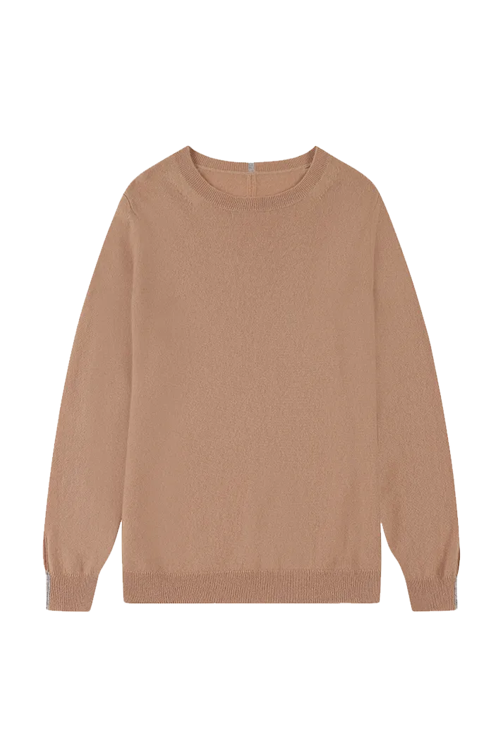 Toffee Crew Neck Sweater | Beige