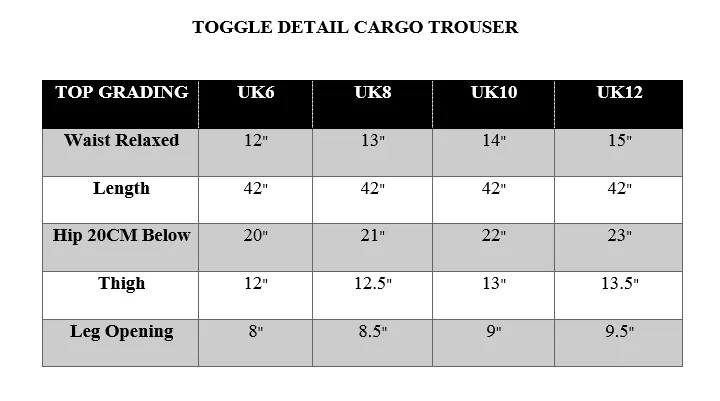 TOGGLE DETAIL CARGO TROUSER-CHOCOLATE